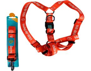 Arnés De Nylon Para Perros Con Correa, Arnés: 21,65-30,7 Pulgs, Peso Perro: 70,5-90,4 Lbs