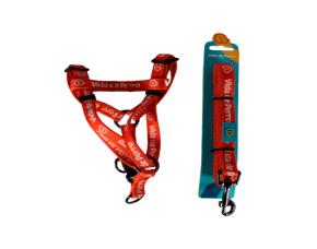 Arnés De Nylon Para Perros Con Correa Arnés 13.8-19.7 Pulgs Peso Perro 11-37.5 Lbs