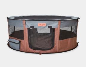 Corral Para Cachorros Chocolate/Crema