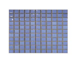 Unidad Pliego De Ceramica Hexagonal 30X30Cm (25X25Mm) Azul Claro Brillo