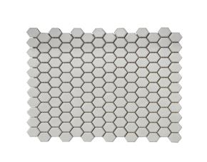 Unidad Pliego De Ceramica Hexagonal 27X31Cm (25Mm) Blanco Matte