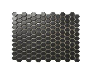 Unidad Pliego De Ceramica Hexagonal 27X31Cm (25Mm) Negro Matte