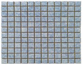 Unidad Pliego De  Ceramica 30X30Cm (23X23Mm) Azul Claro Brillo