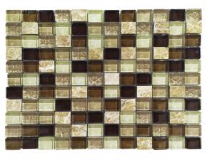 Pliego De Mosaico Piedra/Vidrio 30X30Cm