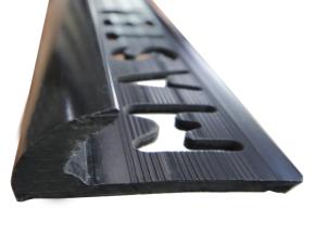 Moldura  Para Ceramica  Maciza Negro Conprot. Uv 10Mmx2.50Mts