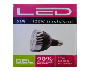 Bombillo Led E27 35W Luz Calida 3000K 100-265V