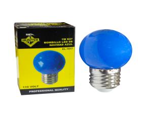 Bombillo Led De Navidad 1W E27 Azul