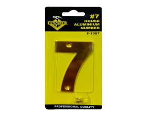 Numero #7 Aluminio Bronceado 3\