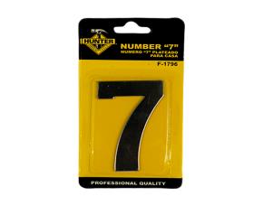 Numero 7 Plateado Para Casa