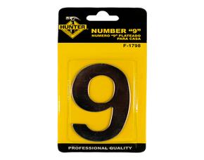 Numero 9 Plateado Para Casa