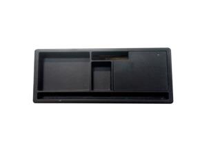 Caja Empotrable  4.5¨X 9¨X1¨ De Plastico  Negro Con Ojal Y Compartimientos