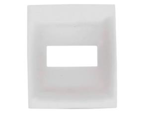 Placa Para Interruptor-Tomacorriente 1 Modulo, Blanco, Linea 100