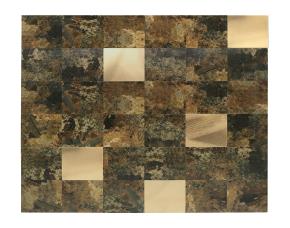 Pliego De  Mosaico Acm  Autoadhesivo 30.5X30.5Cm  Café Cuadros