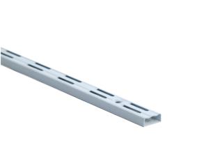 Riel Blanco Doble Ranura Vertical Para Pared 19 3/4\