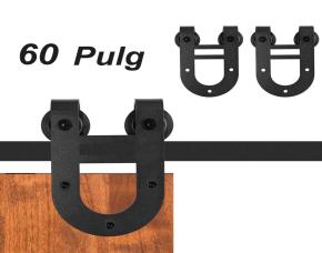 Jgo.rieles Con Accesorios P/Puertas Corredizas 60\