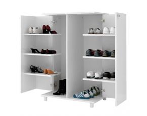Zapatera 2 Puertas Plegables Blanco