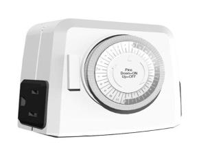 Temporizador 15A Stanley Con 2 Toma Polarizado 1875W/125Vac/60Hz, Blanco