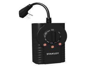 Temporizador 15A Stanley Cuenta Regresiva Y Deteccion De Luz 125Vac/1875W/60Hz, Negro