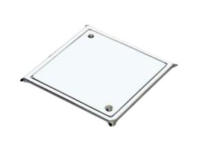 Tapa Ciega Cuadrada Lisa 10X10Cm Acero Inox