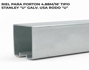 Riel Para Porton 4.88M/16 Tipo Stanley \