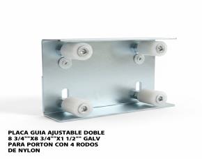 Placa Guia Ajustable  Doble 8 3/4\