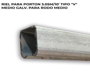 Riel Para Porton 2.44M/8 Tipo \