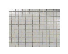 Pliego De Mosaico Vidrio 33X33Cm (20X20Mm) Blanco Tornasol