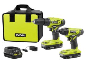 Kit De 2 Taladro/Atornillador, Atornillador De Impacto Ryobi De 18 V (2) Baterias De 1,5 Ah Y ...
