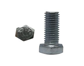 Tornillio 3/8-16X1 Hexagonal Grado 2 Rosca Corrida Galvanizado