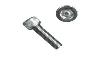 Paq 100 Tornillo 3/8-16X1-1/4 Allen Cabeza Cilindrico Inox 304