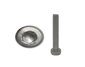 Paq 100 Tornillo M4-0.70X35  Allen Cabeza Cilindrico Inox 304