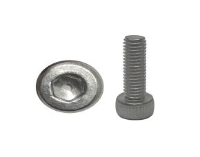 Paq 25 Tornillo M8-1,25X35 Allen Cabeza Cilindrico Inox 304