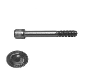 Paq 25 Tornillo  M8-1,25X80 Allen Cabeza Cilindrico Inox 304