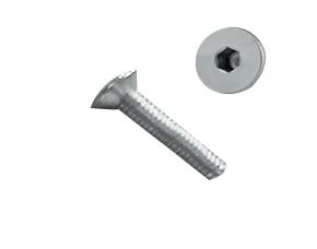 Caja 2,000 Tornillo M3-0,50X12  Allen Cabeza Plana Inox 304
