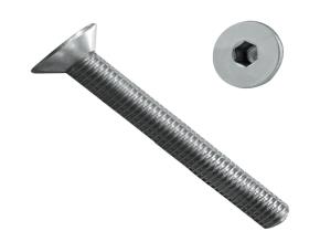 Tornillo M6-1,00X45 Allen Cabeza Plana Inox 304