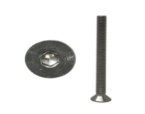 Tornillo M6-1,00X60   Allen  Cabeza Plana Inox 304