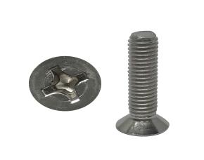 Tornillo  M6-1,00X25 Cabeza Plana Phs Inox 304