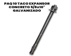 Paq 10 Taco Expansor  Concreto 5/8X10\