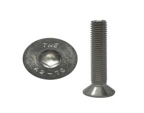 Tornillo M8-1,25X45 Allen Cabeza Plana Inox 304