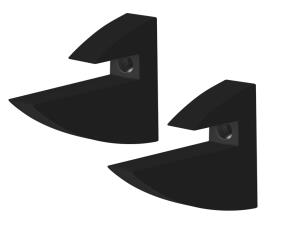 Par De Soporte Negros  20 Kg Para Repizas