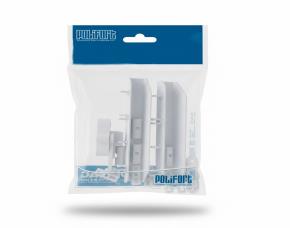 Kit Reparación P/ Puerta Plegable Pvc Blanco Nieve Incluye Par Manijas C/Tornillos Y Seguro,1...