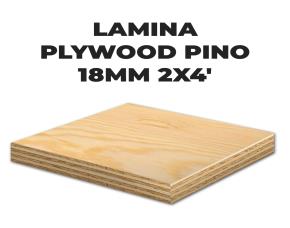 Lamina Plywood Pino 18Mm 2X4