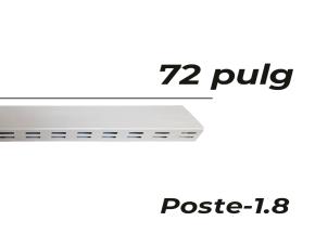 Poste Rectangular P/Gondola De 72\