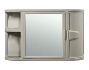 Gabinete Para Baño Con Espejo Taupe 59.8X19.3X46.5Cm