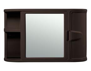 Gabinete Para Baño Con Espejo Wengue 59.8X19.3X46.5Cm