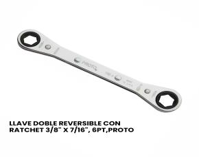 Llave Doble Reversible Con Ratchet 3/8\