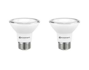 Paq. De 2 Reflector Par20 Led Regulable Bright White, E26,50W, 3000K, 500Lumens, Ecosmart