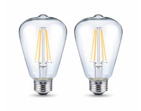 Paq. 2 Bombillos Led Tipo Pera Claro 3.2W=40W C/Filamento,Regulable, Daylight, 300Lums, 5000K,...