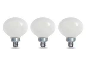 Paq. 3 Bombillos Led 5W=40W G16.5 C/Filamento Regulable, Daylight, 350Lums, 5000K, E12, Ecosma...