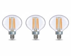 Paq. 3 Bombillo Led 6W=60W G16.5 Regulable, Bright White, 3000K, 500Lums, E12, Ecosmart.